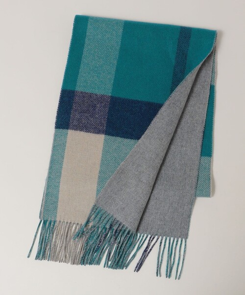 SHIPS（シップス） マフラー SHIPS: 「チェック」カシミヤ ダブル