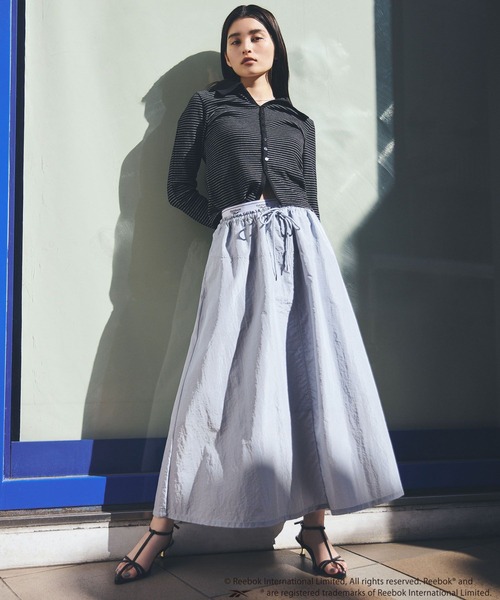 Reebok（リーボック） スカート 「Reebok」VIS別注ロゴベルトフレアー