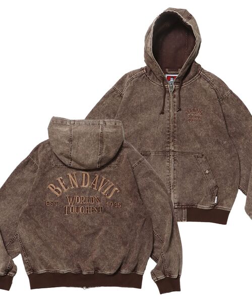 BEN DAVIS（ベンデイビス） ブルゾン アウター BLEACHED TWILL ZIP
