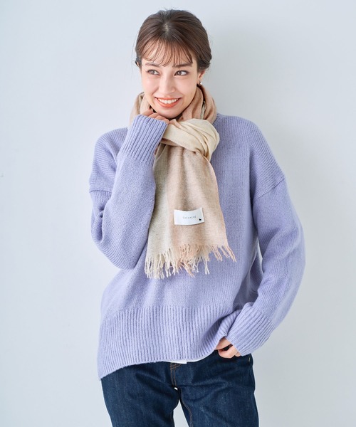 macocca（マコッカ） ストール マフラー 生カシミヤチェックストール