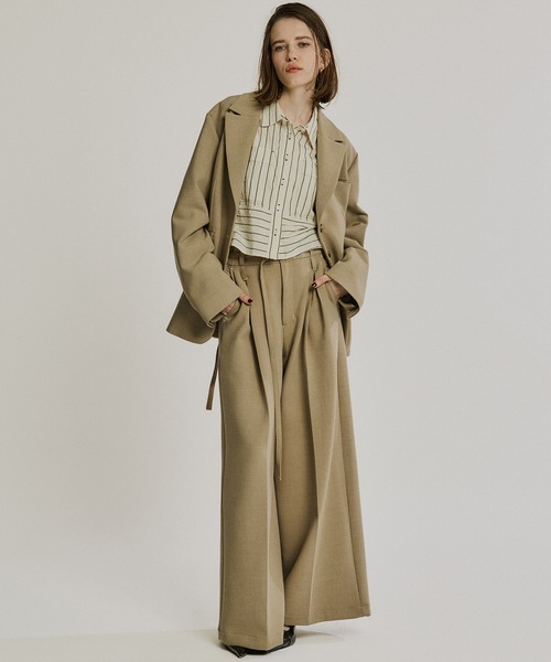 Ⓜ️ilk！ballaholic Tシャツ、ハーフパンツセット ベージュ