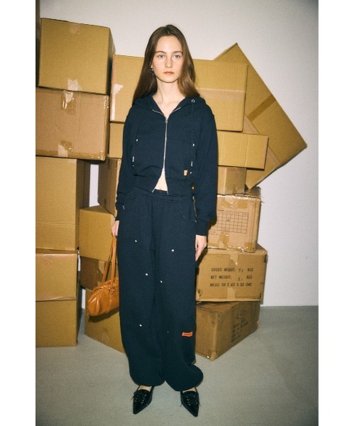 MOUSSY（マウジー） スウェットパンツ ジャージ UOM DOUBLE KNEE