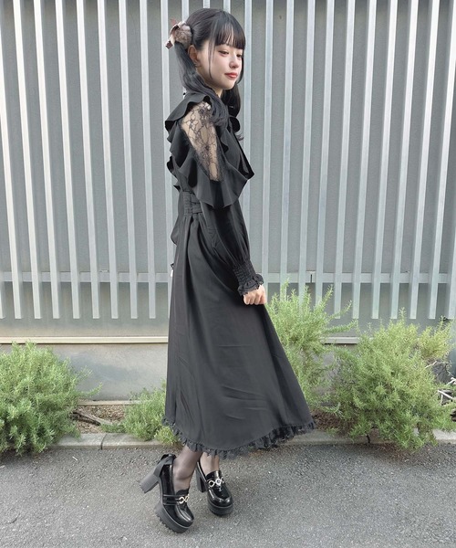 ROJITA（ロジータ） ワンピース レースリボンラッフルスリーブロング