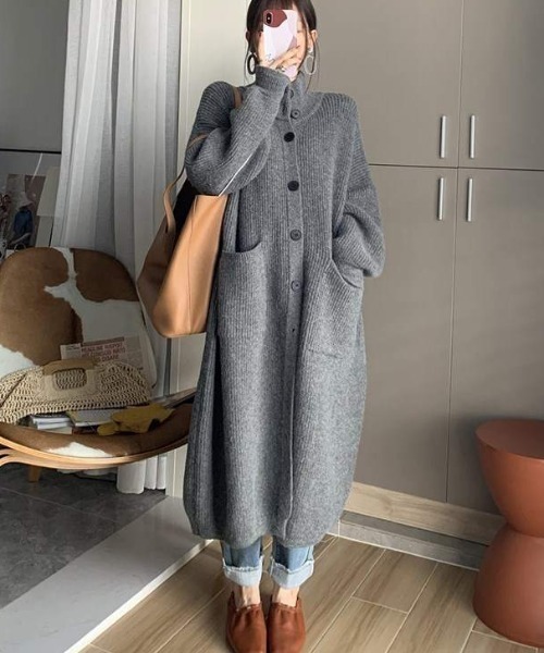 N.s ワンピース ハイネックロングニットカーディガン : ZOZOTOWN Yahoo