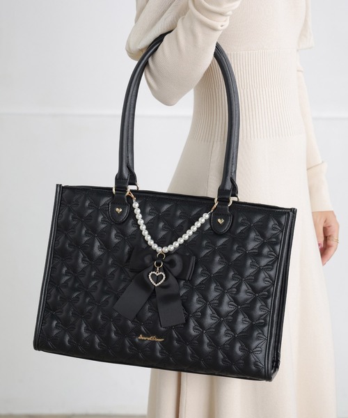 SecretDoor（シークレットドア） トートバッグ リボン キルト