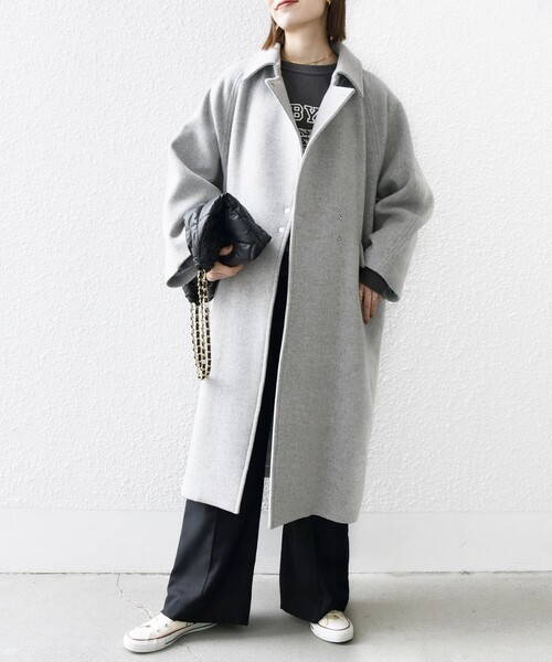 SHIPS any ステンカラーコート 「WEB限定」SHIPS any: ノンミュール