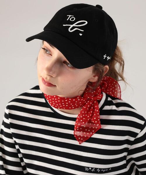 To b. by agnes キャップ 帽子 ロゴ刺繍 レディース : ZOZOTOWN Yahoo