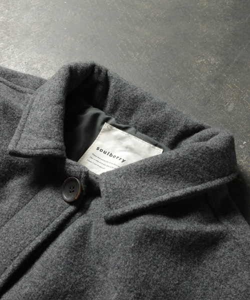 soulberry（ソウルベリー） ステンカラーコート コート ウールで「着