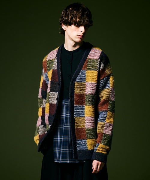 glamb（グラム） カーディガン Dad Chequered Cardigan / ダッド