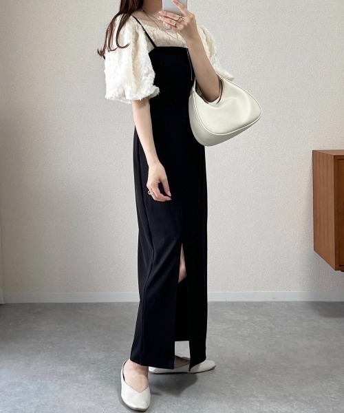 Ada. ワンピース 美シルエットでキマる。 ロング スリット キャミ