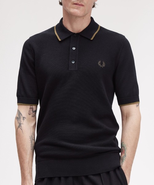 FRED PERRY（フレッドペリー） ポロシャツ Pique Stitch Knitted Polo
