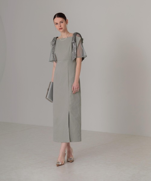 Leja（レジャ） ドレス 「LEJA」2WAY花柄リボンドットストーンIライン