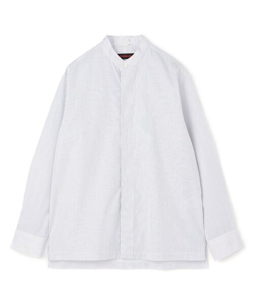 CABaN（キャバン） シャツ コットンブロード ピンストライプバンド