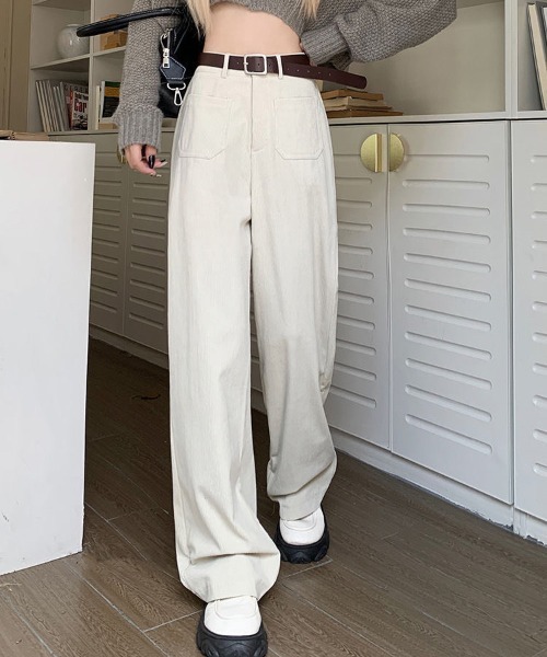 パンツ コーデュロイストレートパンツ レディース : ZOZOTOWN Yahoo!店