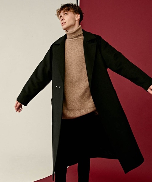 Lui's（ルイス） チェスターコート SMALL ブラック メンズ : ZOZOTOWN