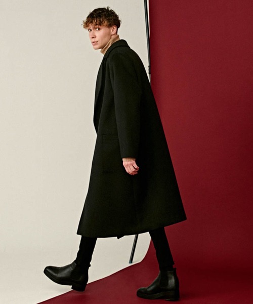 Lui's（ルイス） チェスターコート SMALL ブラック メンズ : ZOZOTOWN