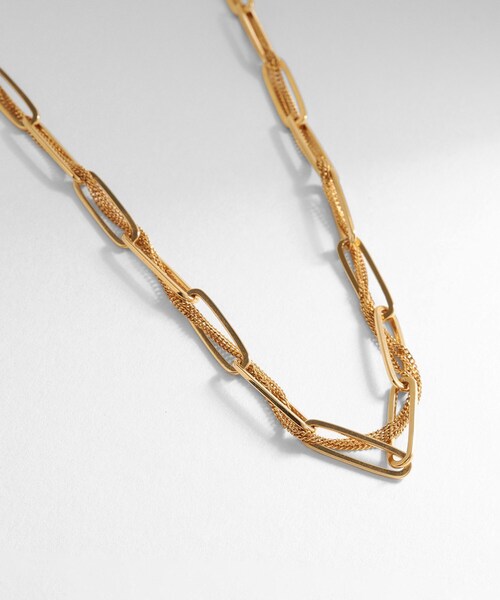 COCOSHNIK（ココシュニック） ネックレス シルバー ミックスチェーン