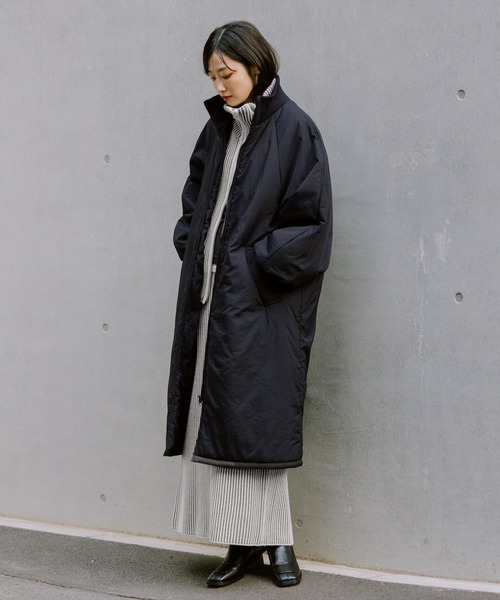LAKOLE（ラコレ） ブルゾン アウター 中綿ラグランロングコート