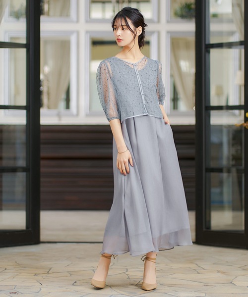 niana（ニアナ） ドレス 2wayレースボレロパーティードレス : ZOZOTOWN