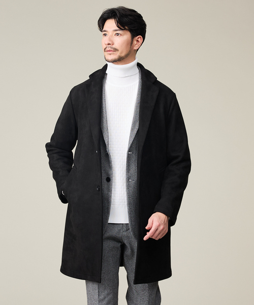 ABAHOUSE GRAY チェスターコート コート 「スエードライク