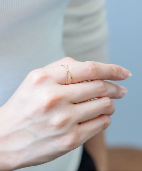 Jewel closet by L&Co. 指輪 リング K10 2連リング レディース メンズ