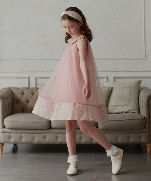 DRESCCO（ドレスコ） ワンピース フラワーカラー＆ヘムピンクチュール