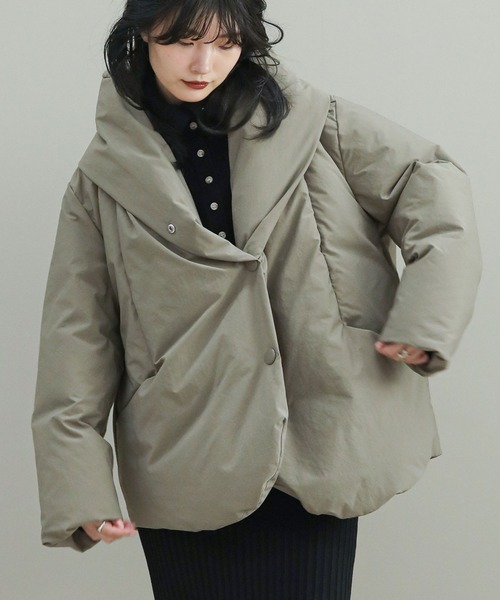 The rejoice ダウンコート ダウンジャケット フーディーライクダウン