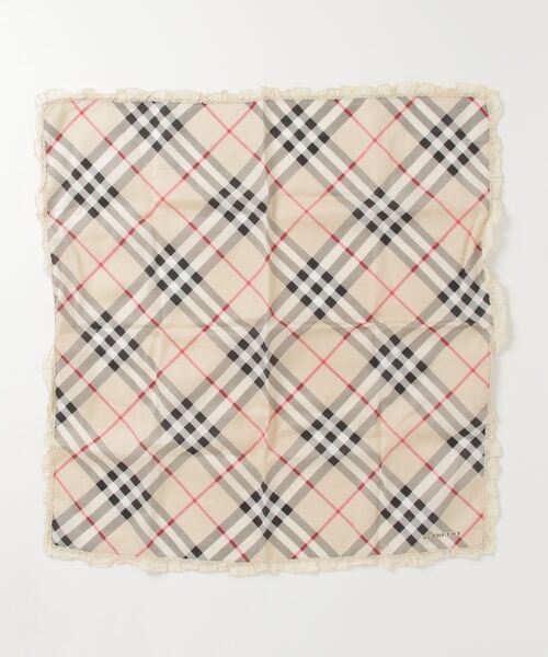 BURBERRY（バーバリー） チェック柄ハンカチ・ハンドタオル - ベージュ