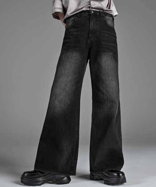 ADRER（アドラー） ジーンズ vintage side belt flare denim slacks