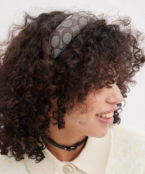 COACH（コーチ） カチューシャ シグネチャー ヘッドバンド : ZOZOTOWN