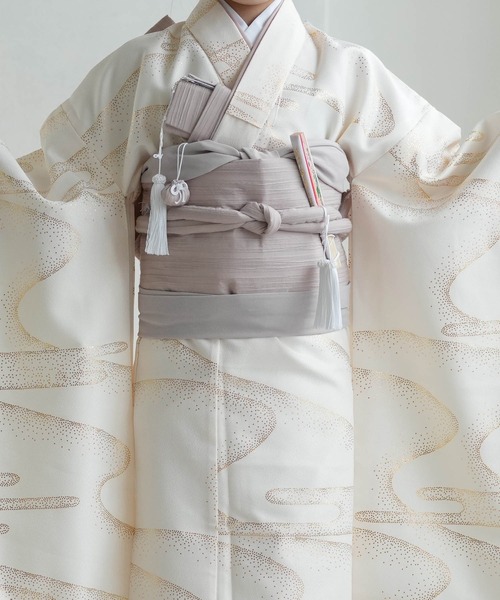 utatane 着物 七五三7歳用着物はこせこセット ひよこ商店 クリーム