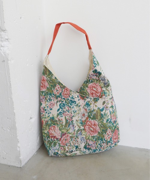 Port（ポート） トートバッグ 「 」 ゴブラン織り フラワー トート