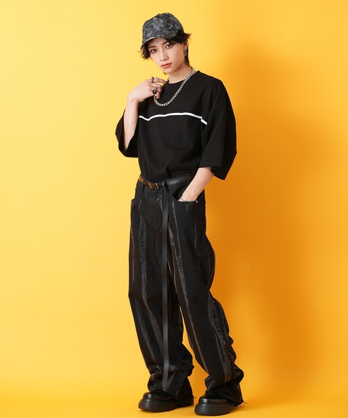 ベルト an meets zakka レザーロングベルト メンズ レディース