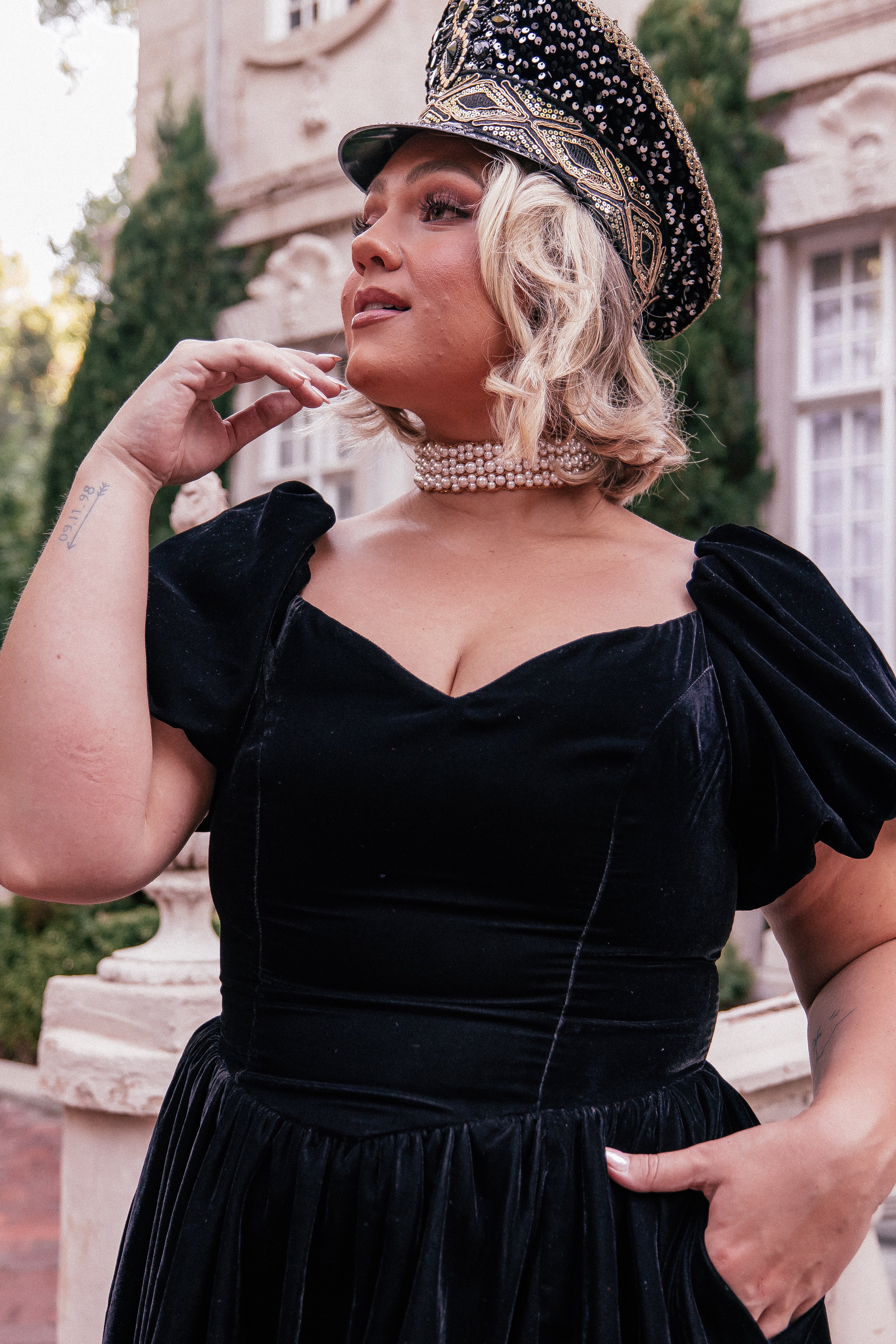 Moonlit Pearl Layered Choker – Zaana Jewelry