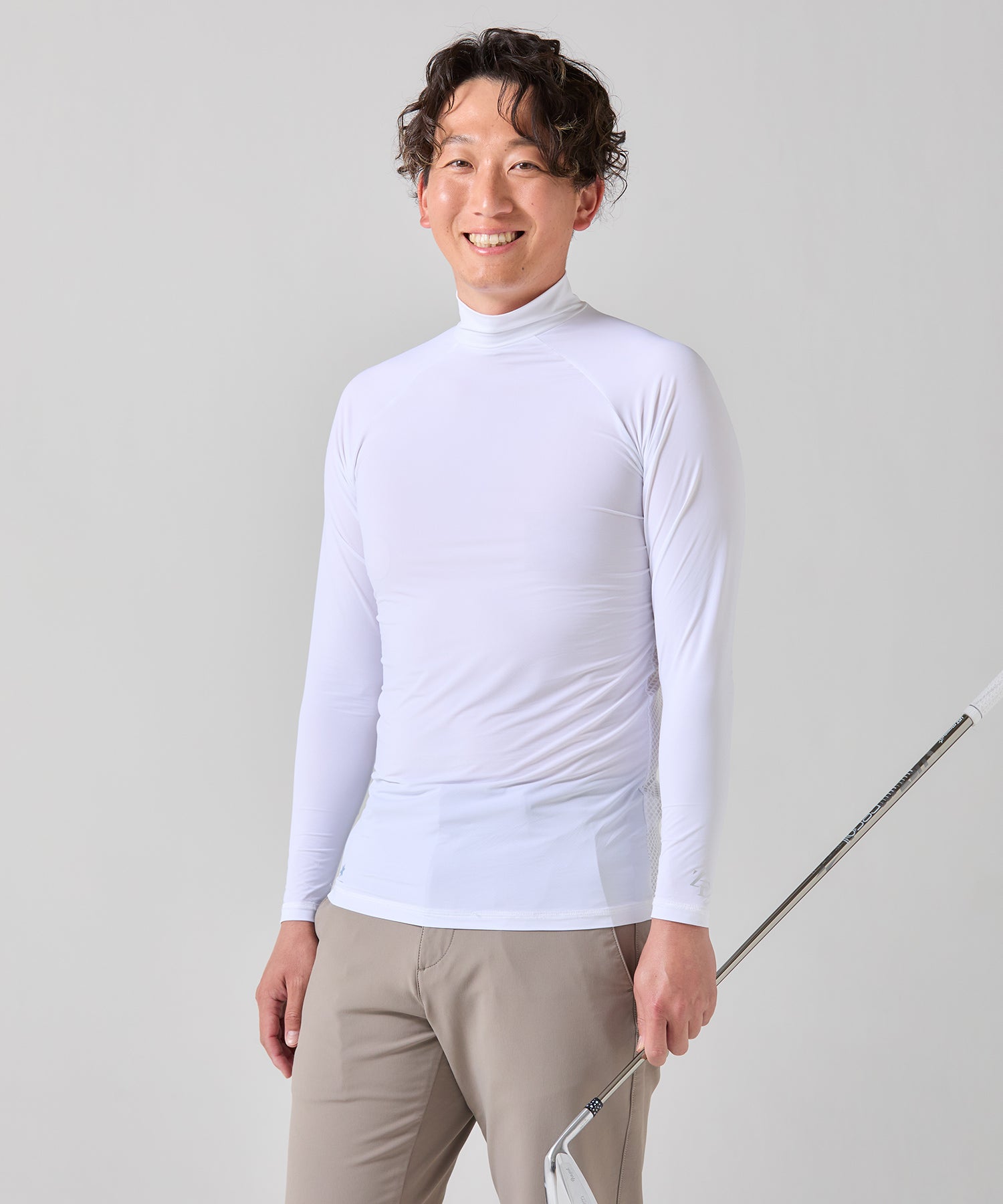 ICE MESH アイスメッシュ モックネック長袖アンダーウェア（ユニ