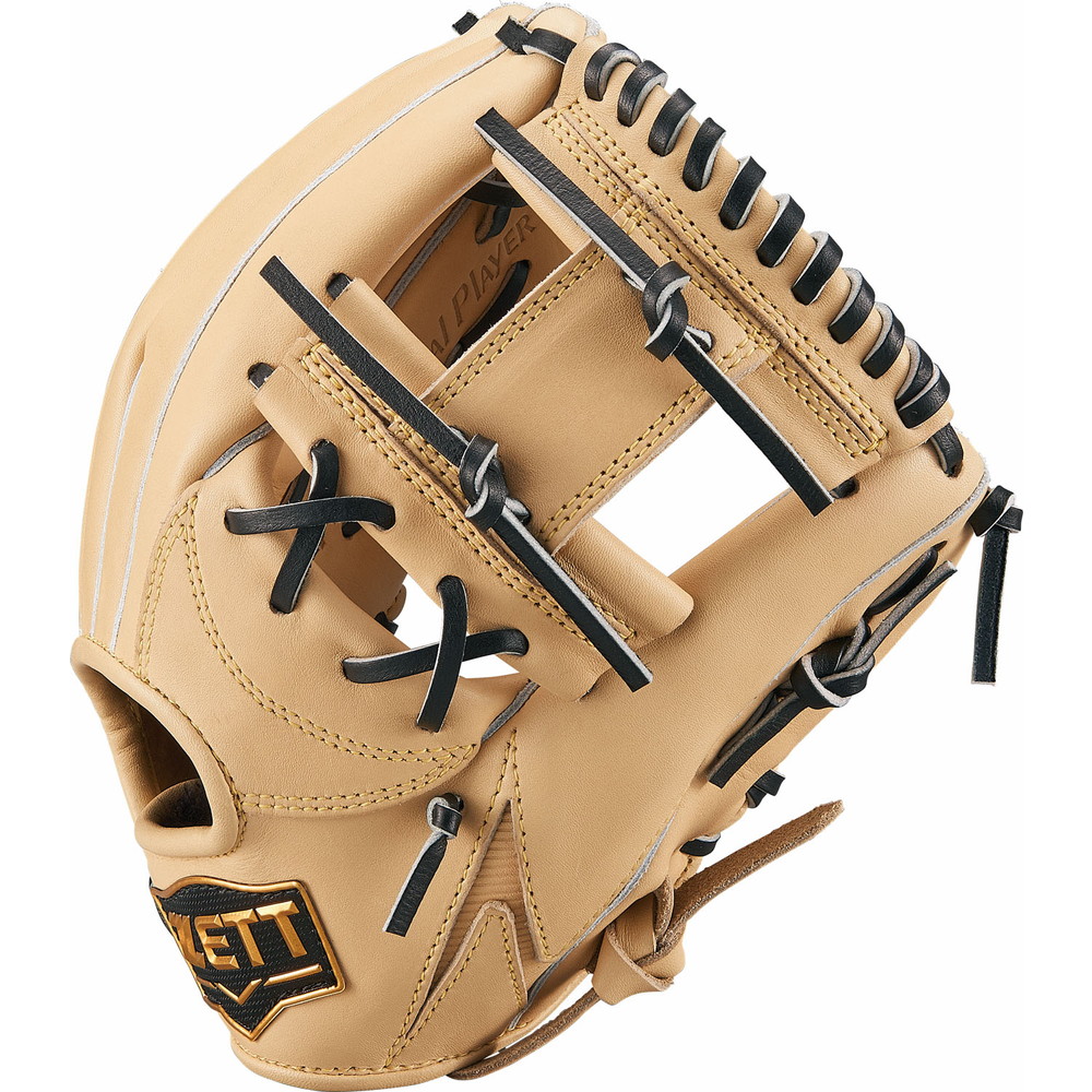 408 ZETT ビンテージ 希少 型抜群 即戦力 軟式 内野手用グローブ 408