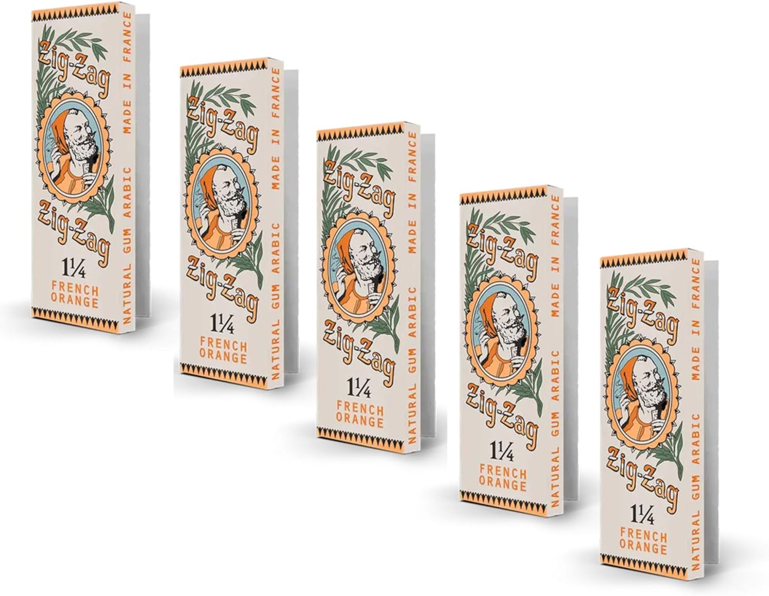 Zig-Zag Vintage French Orange 1 1/4 | Zig-Zag