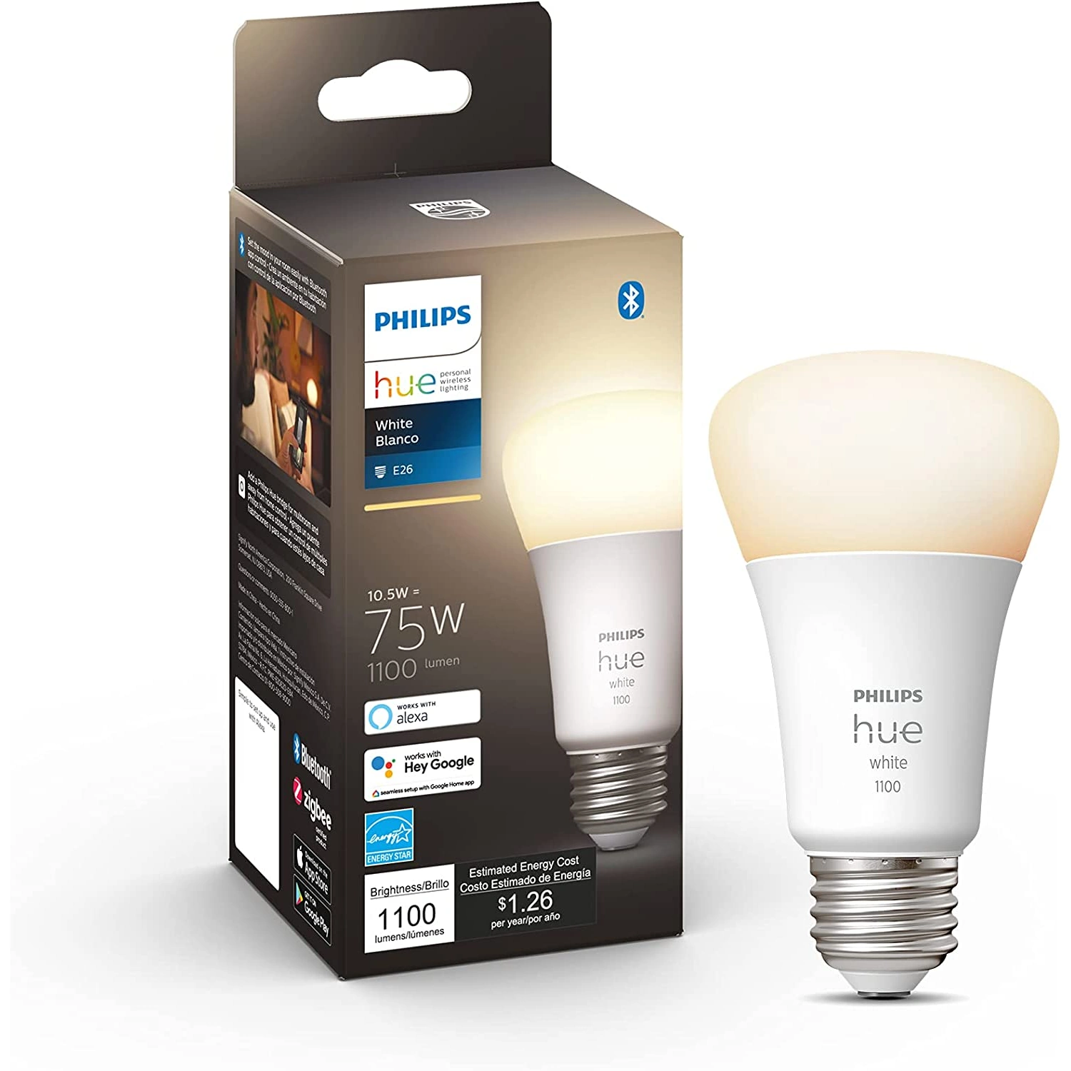Philips Hue White 1100 A19 E26 75 W LWA029 Zigbee compatibility