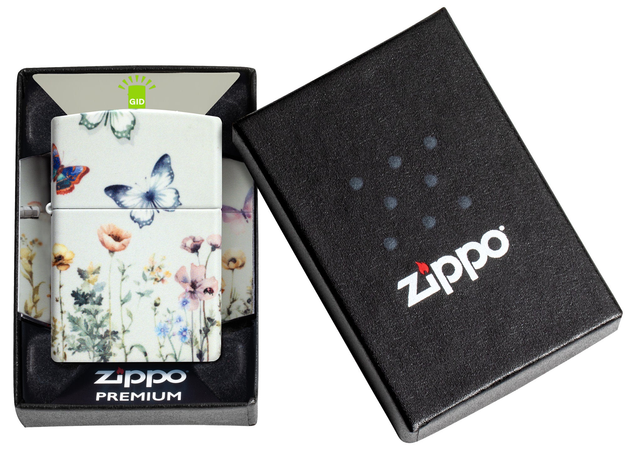 Zippo Glowing Butterflies Design Glow in the Dark Windproof
