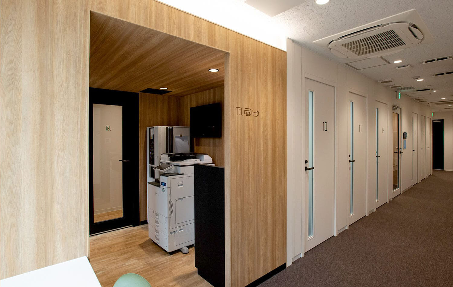 充実の設備でテレワークを高セキュリティに | サテライトオフィス