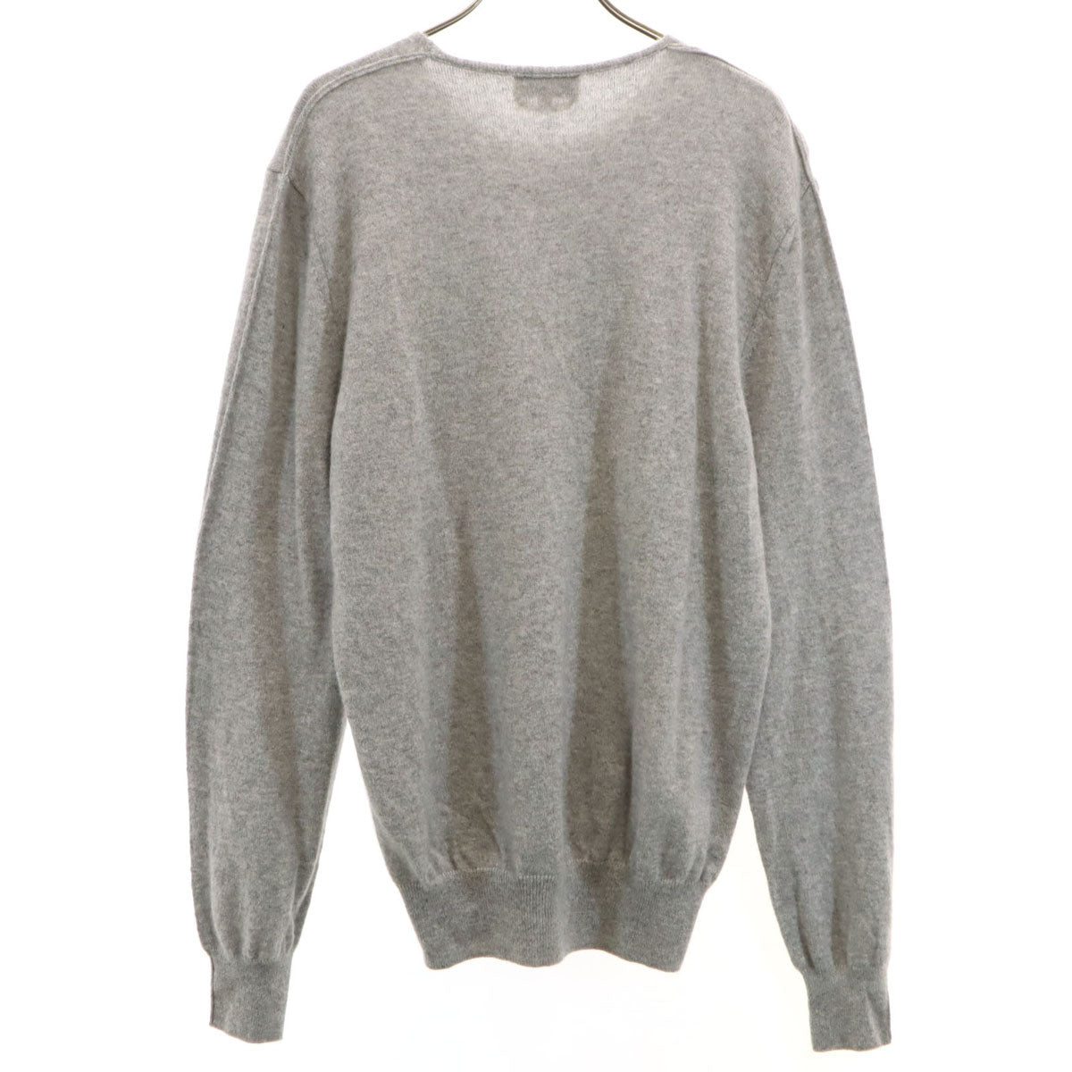 HERMES エルメス イタリア製 カシミヤ100％ 長袖 セーター M グレー