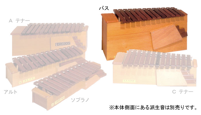 こおろぎ社 木琴・卓上木琴（シロボックスホーン バス）・楽器販売