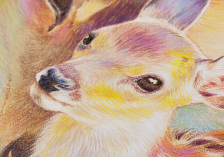 鹿の親子|a046|【ギャラリー笑夢】☆新築祝い,開店祝い,贈答品,記念品