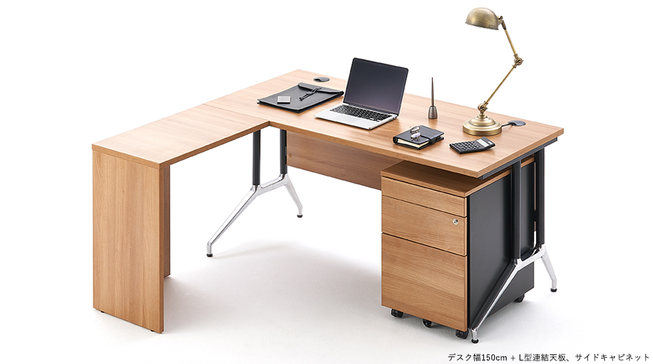 OXシリーズ エグゼクティブデスク 幅150cm 奥行70cm 高さ72cm ( 配線穴
