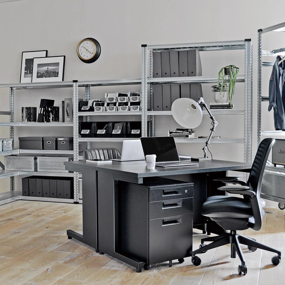 METALSISTEM メタルシステムラック 6段タイプ 幅98cm スチール製