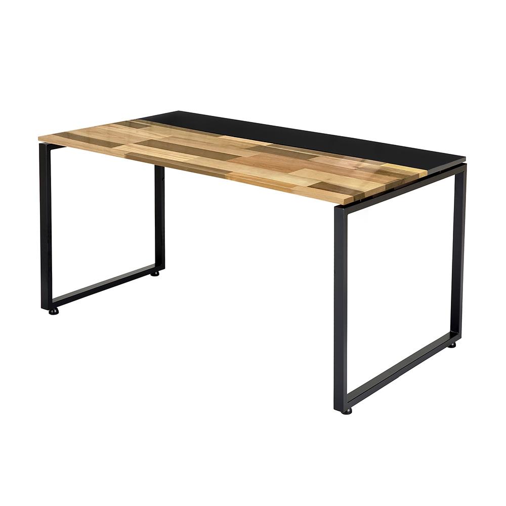 NSデスク 国産間伐材天板 パッチワーク 幅120×奥行70cm(パソコンデスク