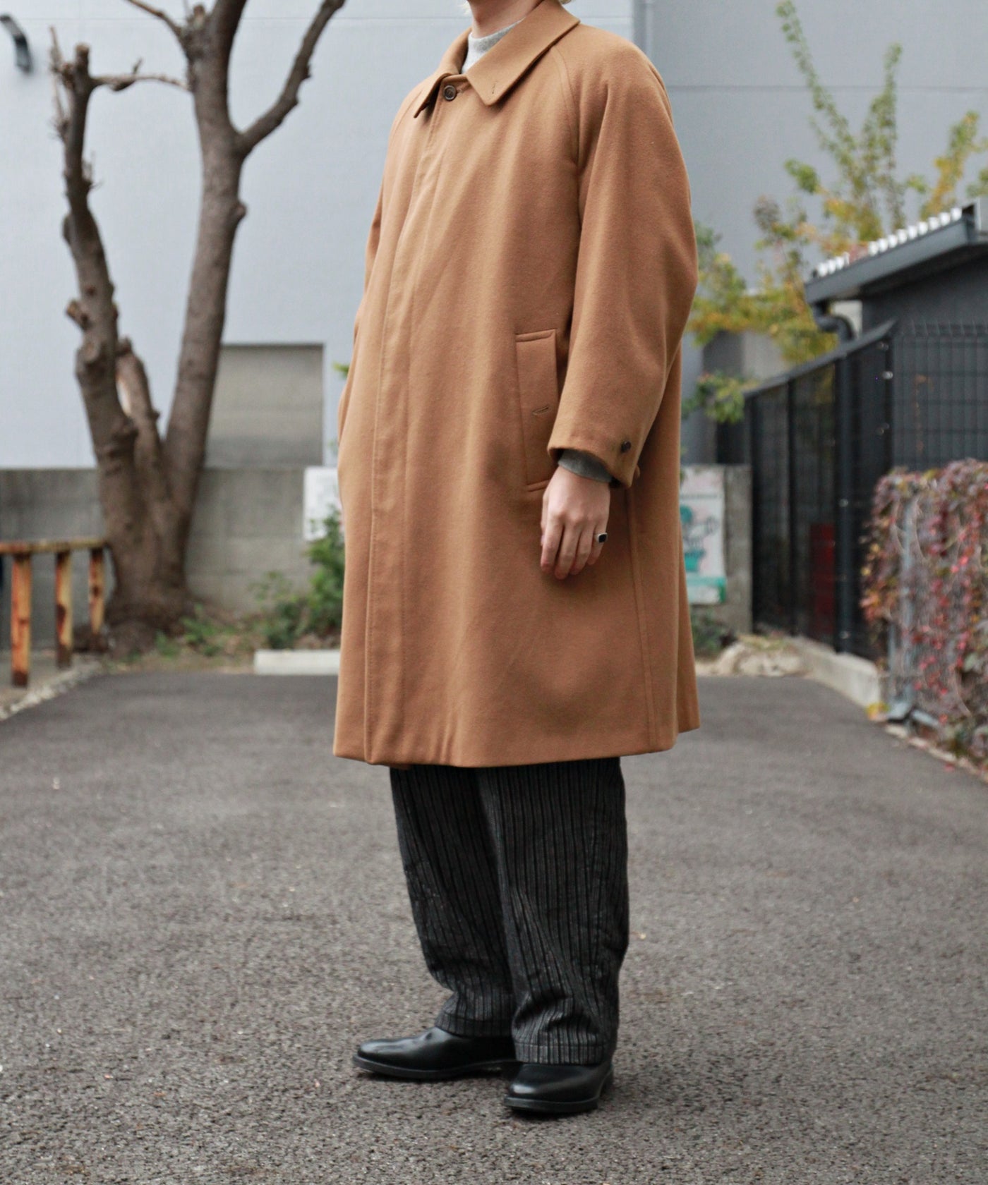 80's VINTAGE BURBERRY Balmacaan Coat cashmere 80年代 ヴィンテージ