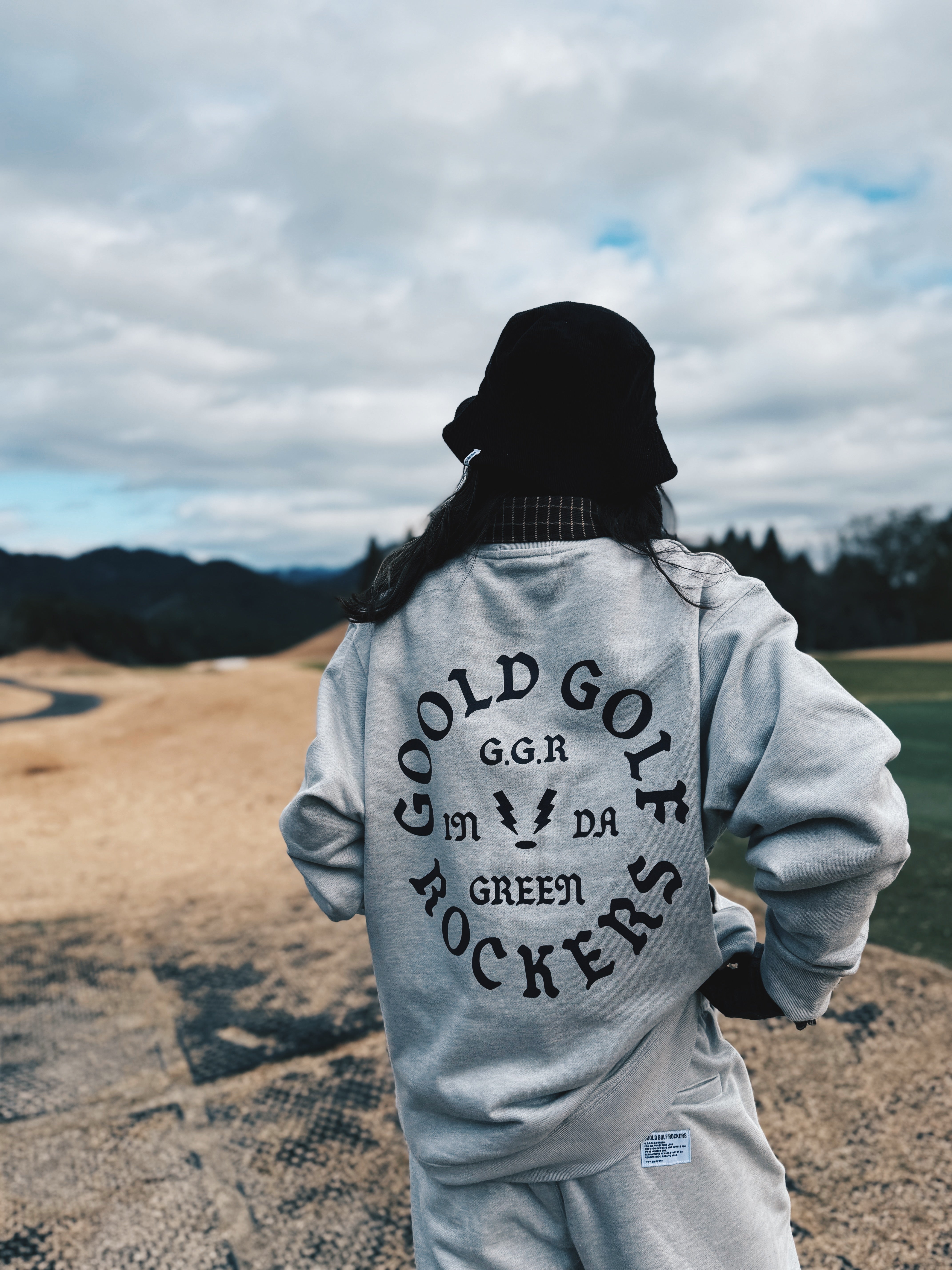 OG LOGO CORDURA®︎ CREW NECK SWEAT GRAY – GOOLD GOLF ROCKERS