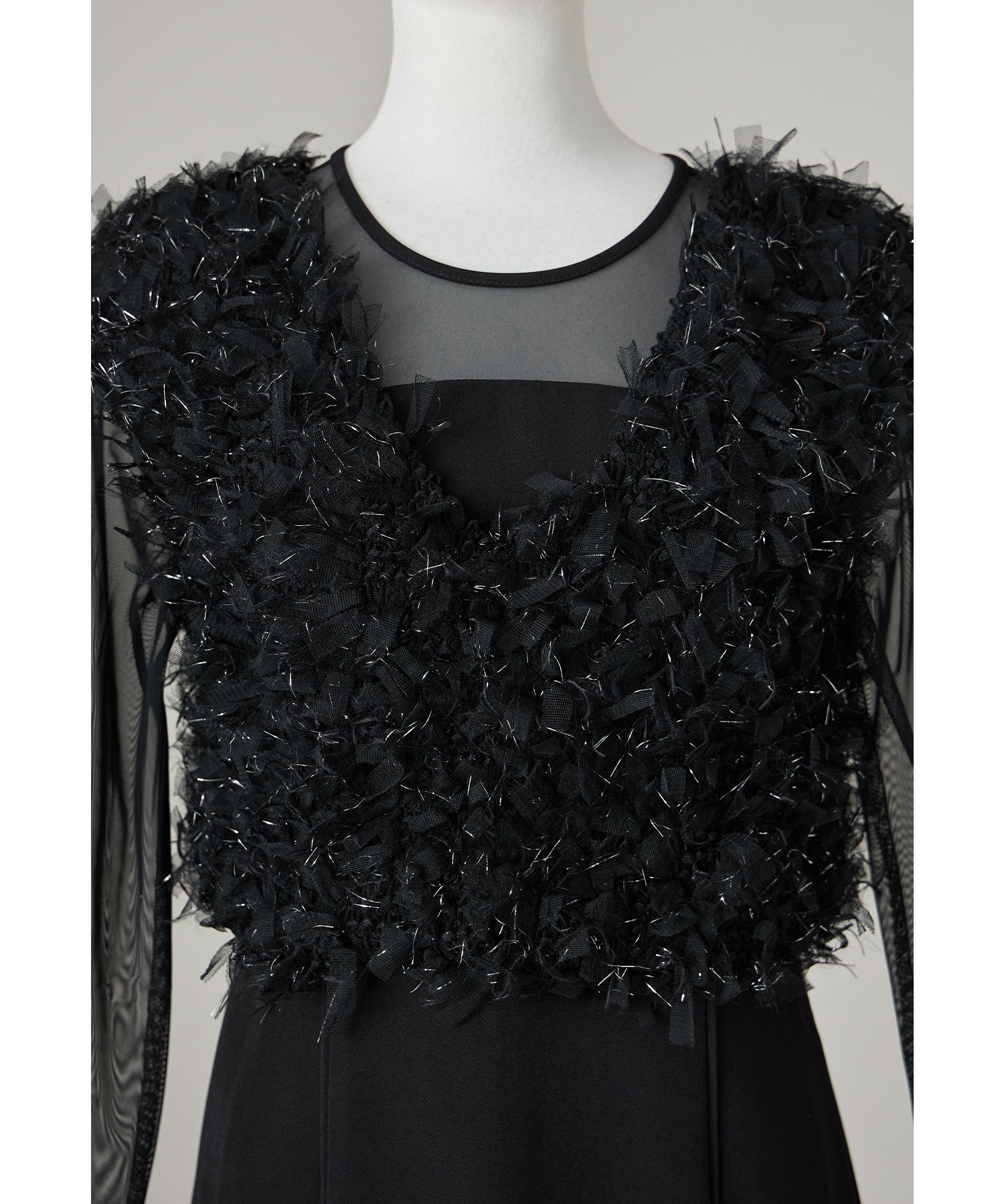 Qoo10 niana フリンジグリッターベストセットド 無地