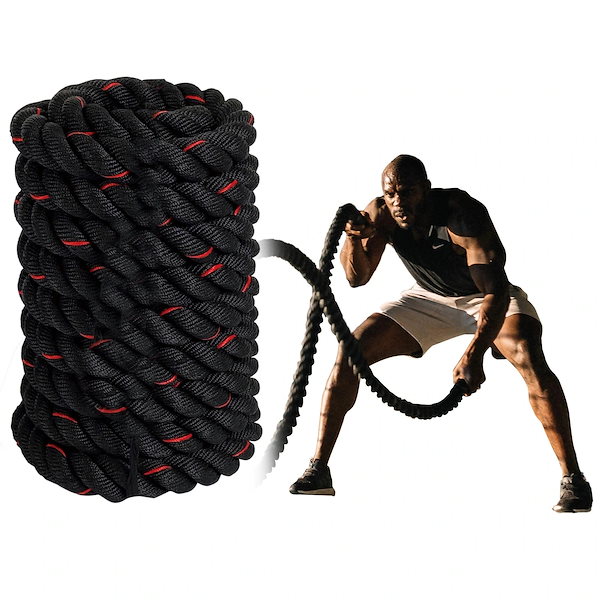Qoo10] トレーニング ロープ ジム バトルロープ